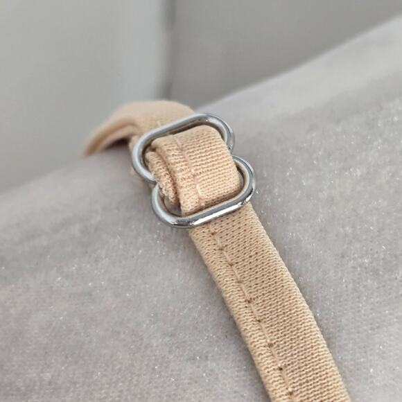 Shein NWT mesh sequin cami top Large 8/10 gold cream - Picture 5 of 13